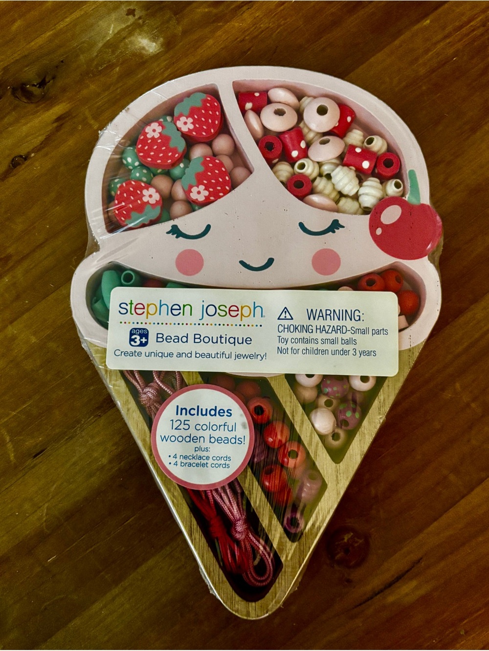 Stephen Joseph Kids' Ice Cream Bead Boutique - Pink & Red